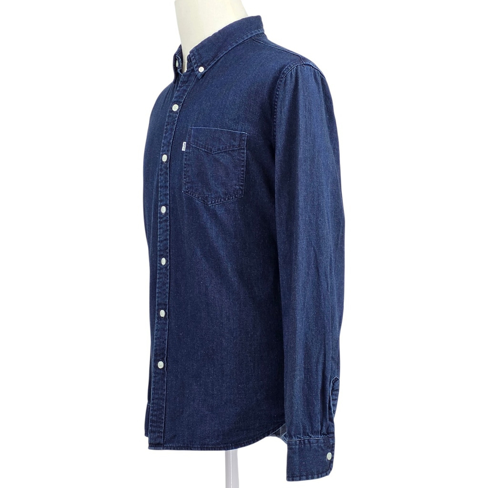 Americana Workwear Levi’s Denim Shirt Men’s XL Indigo Button-Down Casual - Picture 3 of 11
